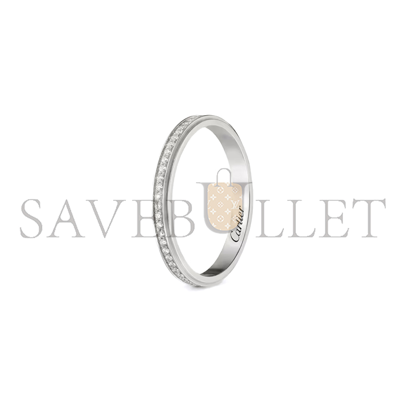 CARTIER D'AMOUR WEDDING RING, WIDTH 2.3 MM, PAVED B4093600